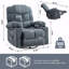Fauteuil inclinable et berçant avec fonction de massage Fauteuil inclinable avec fonction berçante pour adultes surdimensionné avec 2 porte-gobelets, avec port USB-1411251746