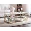 Caveney Coffee Table with Storage, Metal Structure, Industrial Cocktail Table