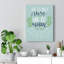 He Is Risen Green Leaves Mat 28:6 - Wrapped Canvas Print-1507071966