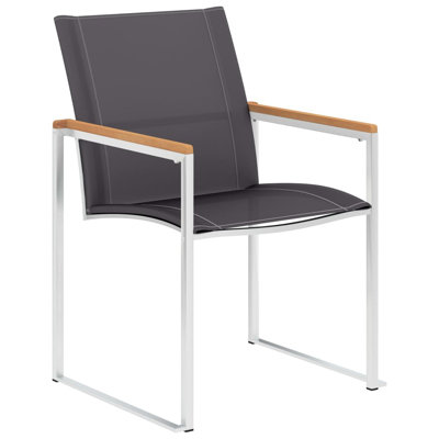 Ruairi Stacking Patio Dining Armchair with Cushion