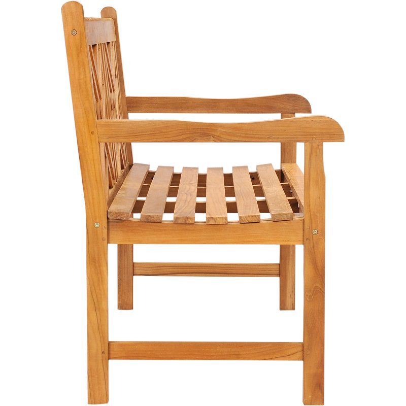 Acworth Outdoor Teak Bench, 59" W x 26" D