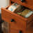 Brown Solid Wood Irregular 6 - Drawer Accent Chest