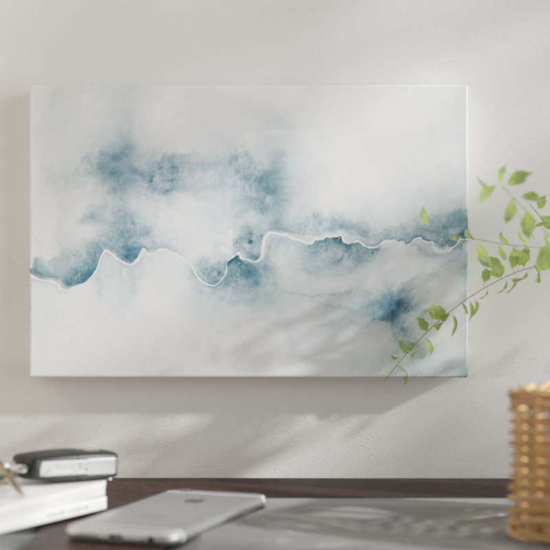 «Flow», impression sur toile tendue, H 8 po x l 12 po x P 0,75 po, Toile tendue, Pas de tapis