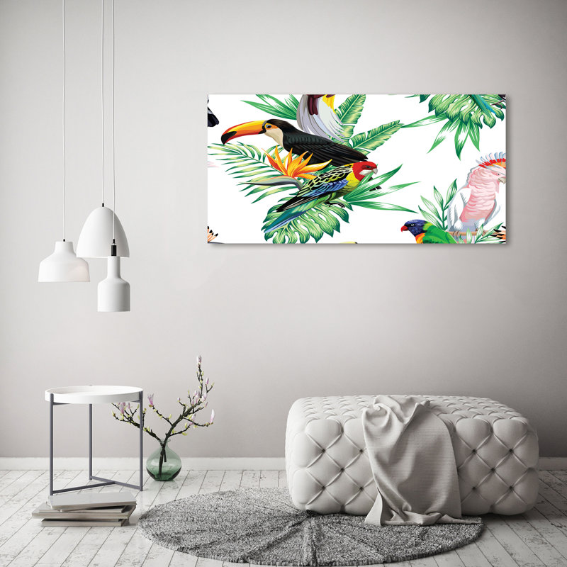 Tropical Birds - Wrapped Canvas Print