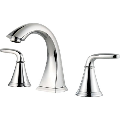 Robinet de lavabo de salle de bain, espacé de 8 pouces, 2 poignées, 3 trous, finition chrome poli, LF049PDCC