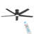 2pcs 52-Inch Flush Mount Ceiling Fan With Led Lights-1507817092-1507817114