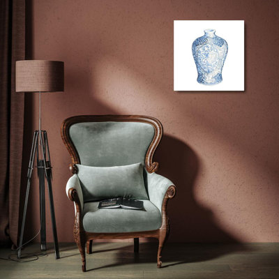 Alcott Hill® Wild Apple Portfolio Gallery Wrapped Canvas Art Titled: Ginger Jar I on White