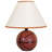 12" Tall Ceramic Table Lamp, Basketball Shaped, Linen Shade-1374093352-1374093350-1374093349