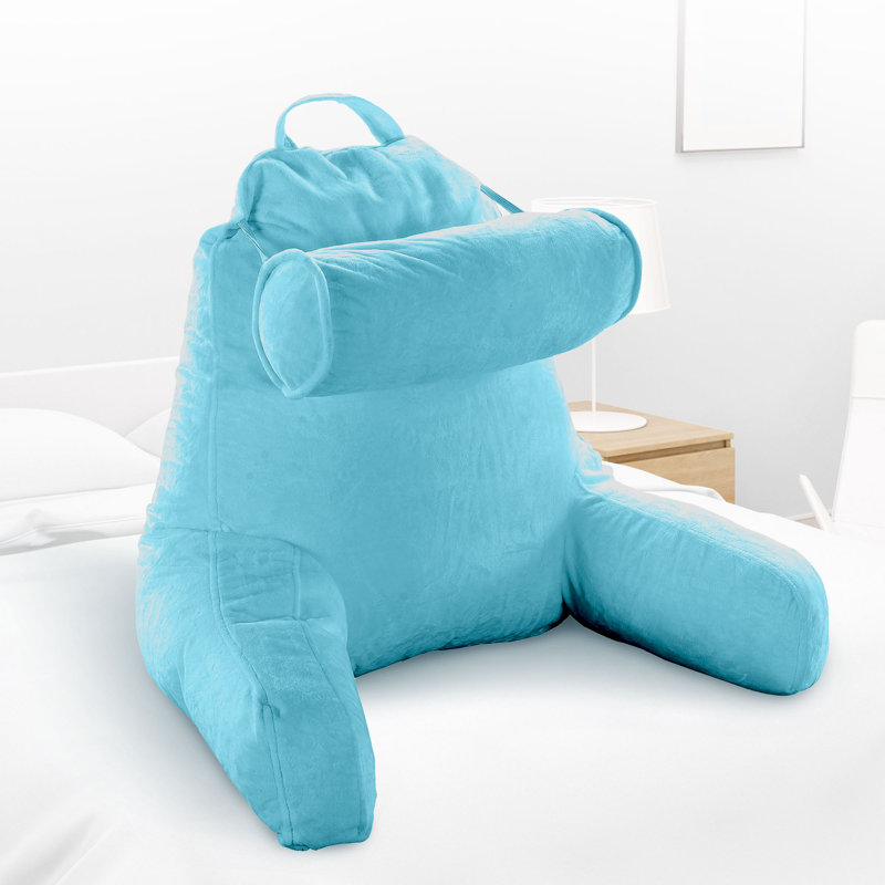 Reversible Throw Pillow, Sky Blue