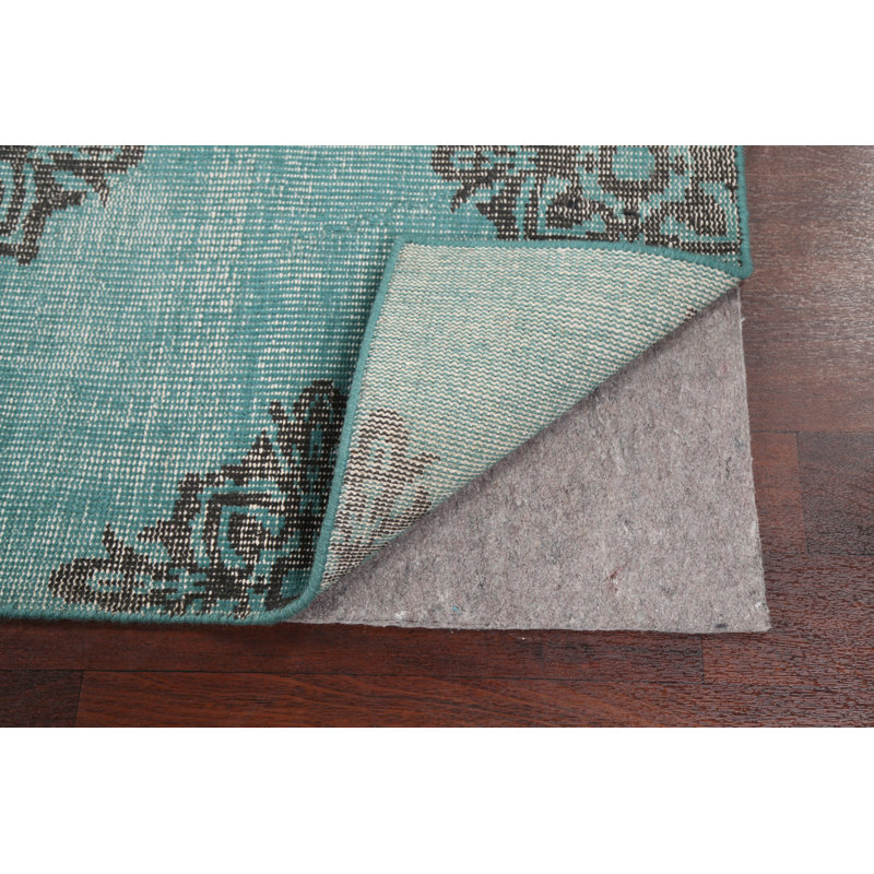 One-of-a-Kind 3'7" X 5'6" New Age Wool Area Rug in Green