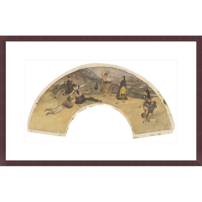 «Danseurs et Musulmans Espagnols» par Edgar Degas, impression giclée encadrée, H 14,05 po x l 21,75 po