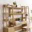  Bureau et bibliothèque en bois 3 pièces Bixby