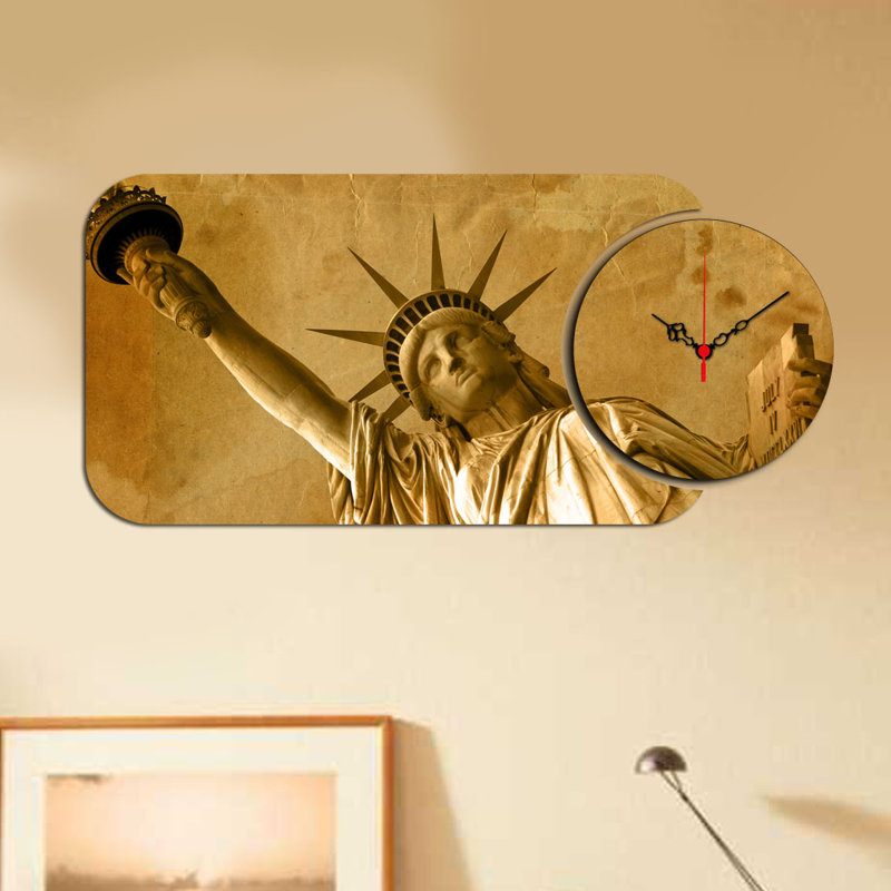 Ensemble de 2 horloges murales décoratives Chic, design moderne, 26,8 x 12,6 pouces | Fabrication 100% bois aggloméré, épaisseur: 0,1 pouce | Parfait pour le salon, le bureau ou la chambre à coucher, les garde-temps élégants et fonctionnels