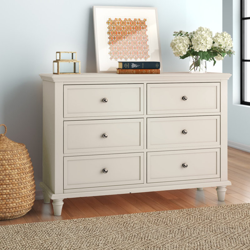 Jazmond 54'' W 6 - Drawer Dresser, White