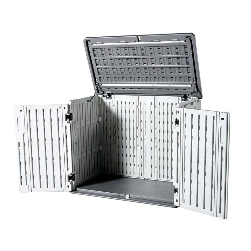 4.5 Ft. W X 2.5 Ft. D 900L Resin Horizontal Waterproof Garden Storage Box