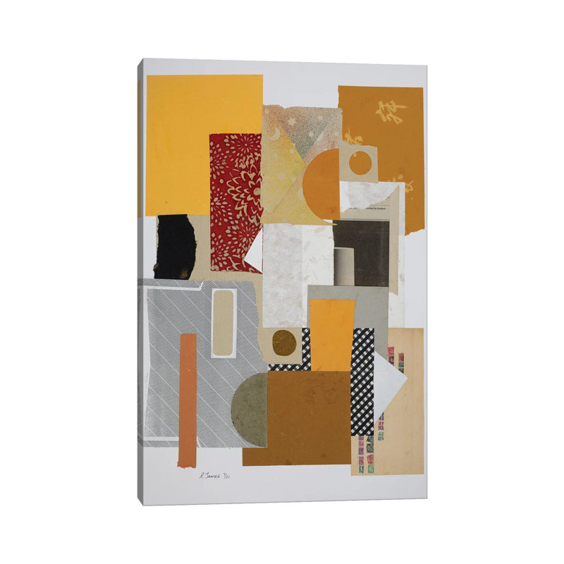 Mixed Media Collage CCCIV by Randall James - Gallery-Wrapped Canvas Giclée on Canvas, No Frame, 20.32 cm H x 30.48 cm W