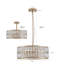 Lustre en cristal 6 lumières K9