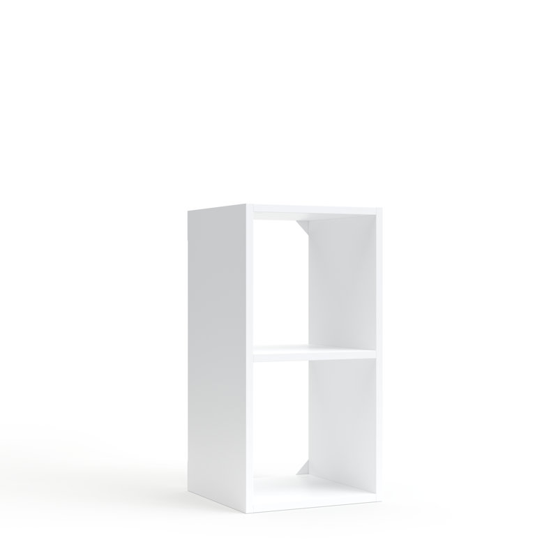 Cube Bookcase, 28.25" H x 15" W x 14" D, White