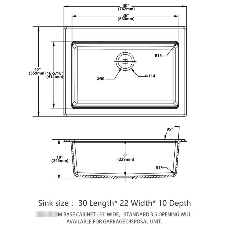 White Granite Composite 30X22" Workstation Drop - In Kitchen Sink, Thick Stone, Non Porous, , Package With Drying Roll Up Rack And Strainers Assembly Sink Workstation, Eliminates Noise, Smooth