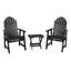 Chaise Adirondack en plastique avec table Anette-280281349