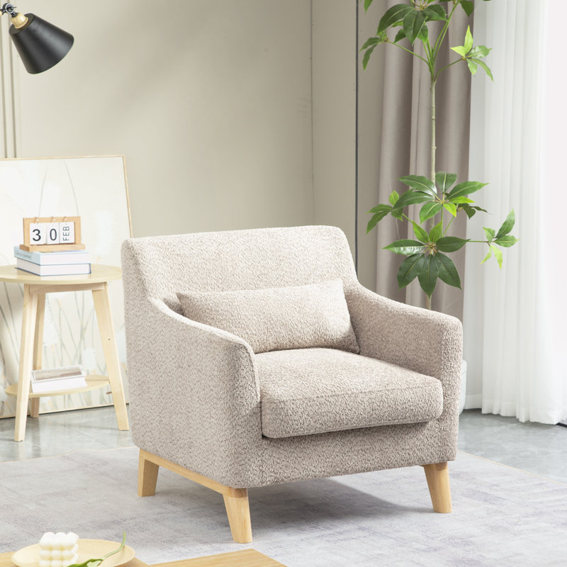 Fauteuil de 31 po de large Joele, Laine brune