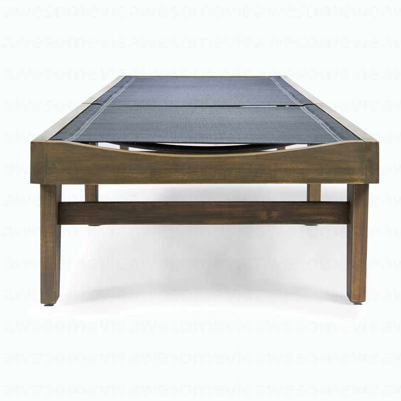 Modern CHAISE LOUNGE - DARK GREY MESH