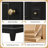 24-Inch Black Freestanding Bathroom Vanity with Ceramic Top, Drawers, and Shelves for Small Bathrooms-2143294584-2143294588