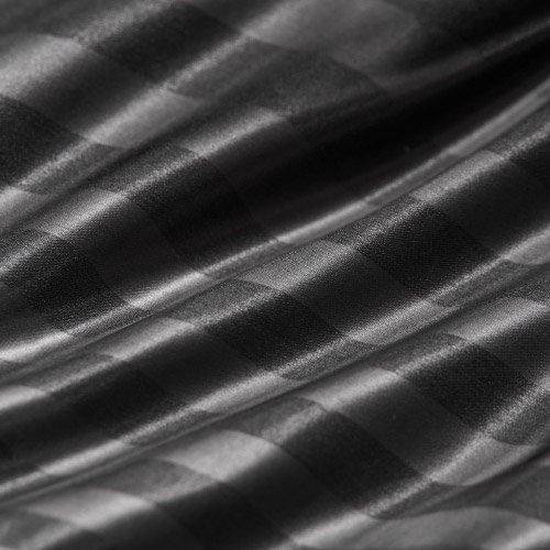 Juicy Couture Silky Satin Damask Sheet Sets, Queen Sheet Set, Black