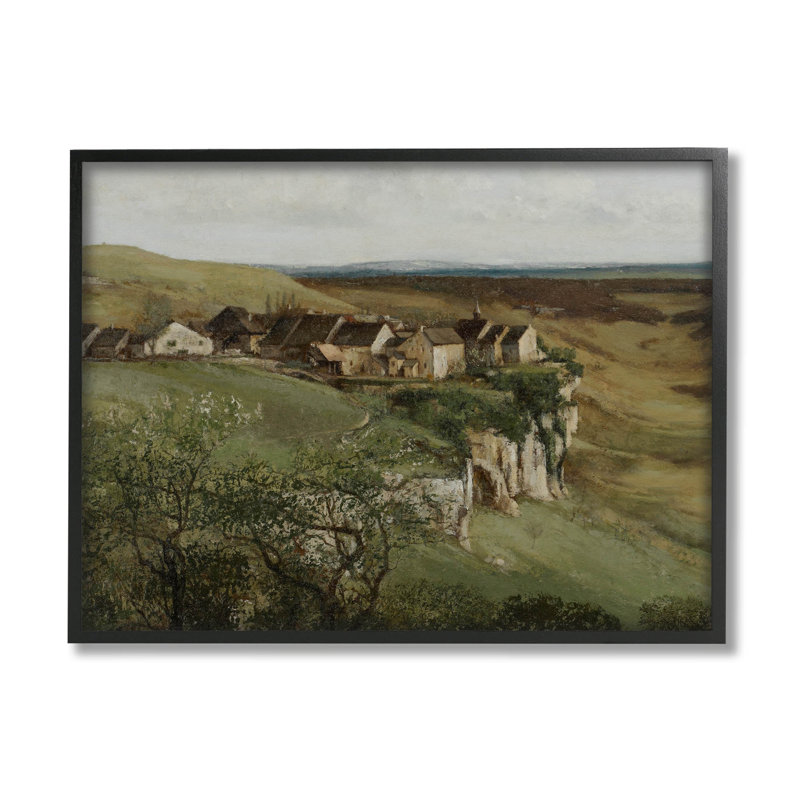 Art de giclée par Cliff Cottage, Giclée encadrée noir minuit, H 11 po x l 14 po x P 1,5 po
