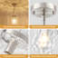 Luminaire suspendu moderne en nickel avec abat-jour en verre transparent à 1 lumière Aaron-2130564158