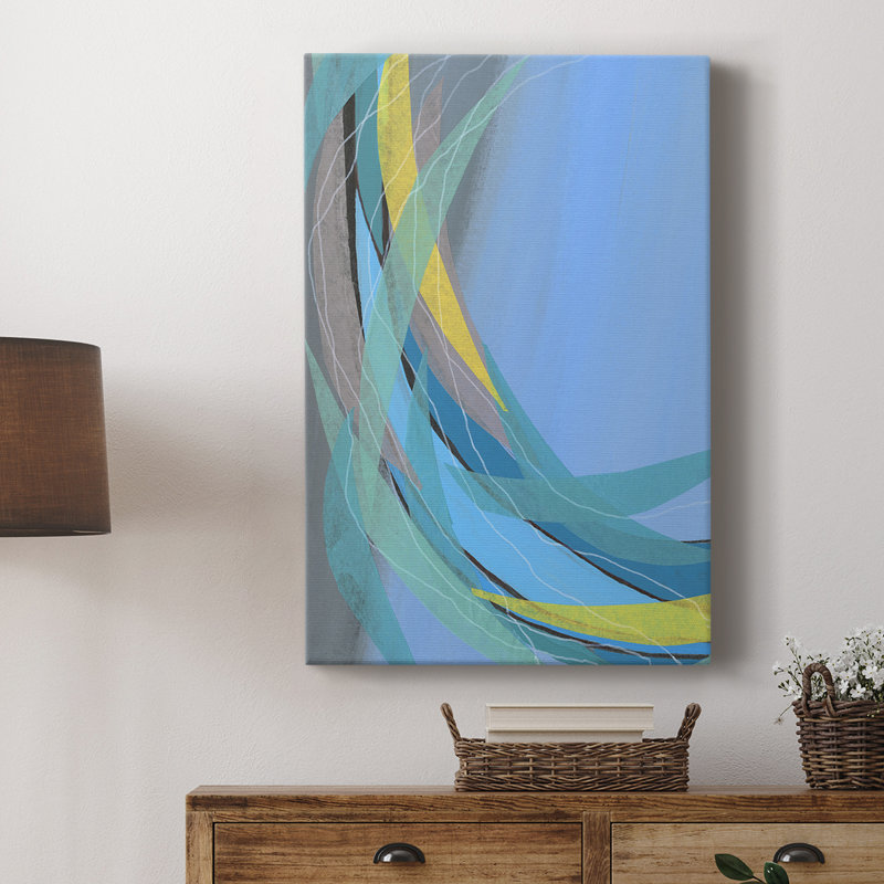 Circulation de flux I - galerie Cavas enveloppée sur mesure, H 18 po x l 12 po