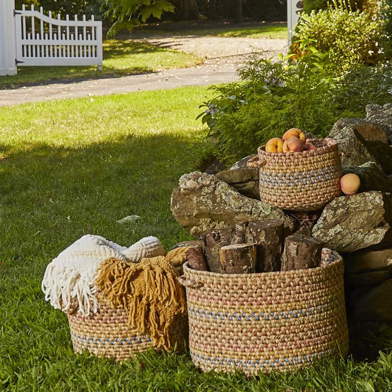 Panier en tissu Bar Harbor, H 8 po x l 10 po x P 10 po, 23 pintes, Kaki
