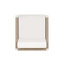 Chaise d'appoint en aluminium Lilah