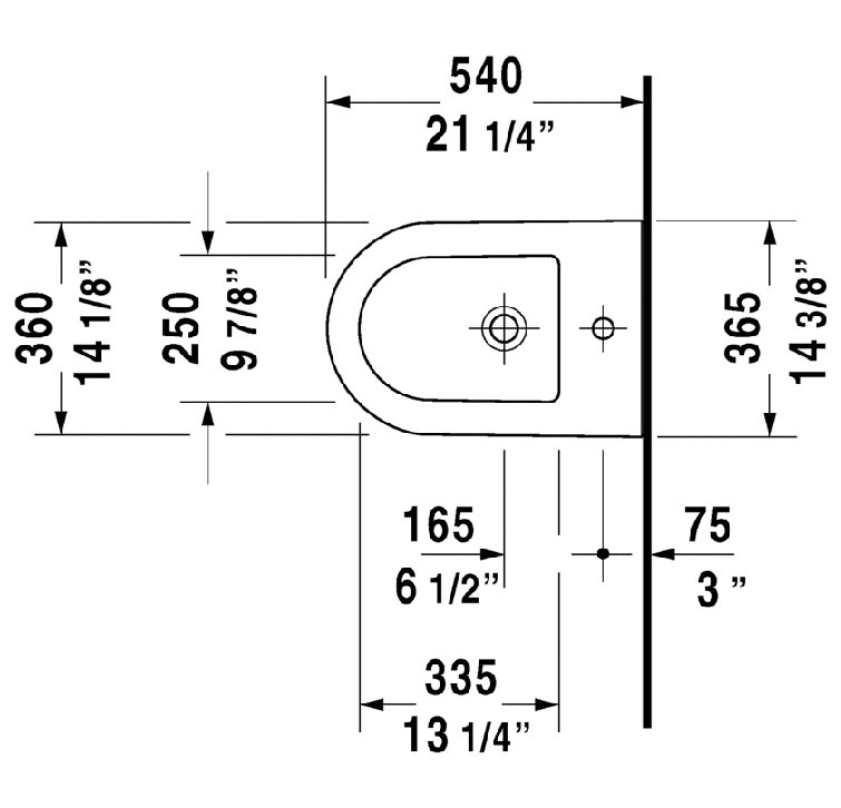 Darling New Wall Mount Bidet