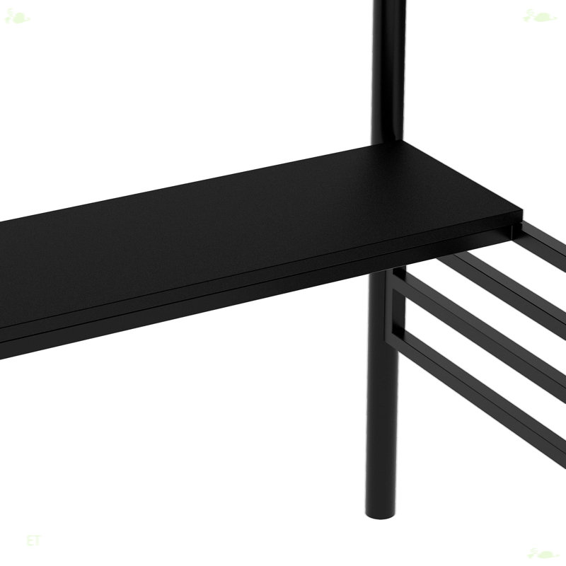Structure de lit mezzanine en métal avec bureau