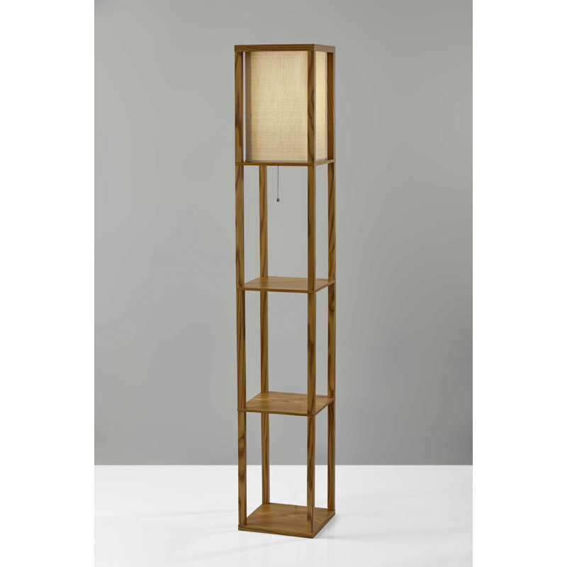 Sooraj 63'' Column Floor Lamp, Beige