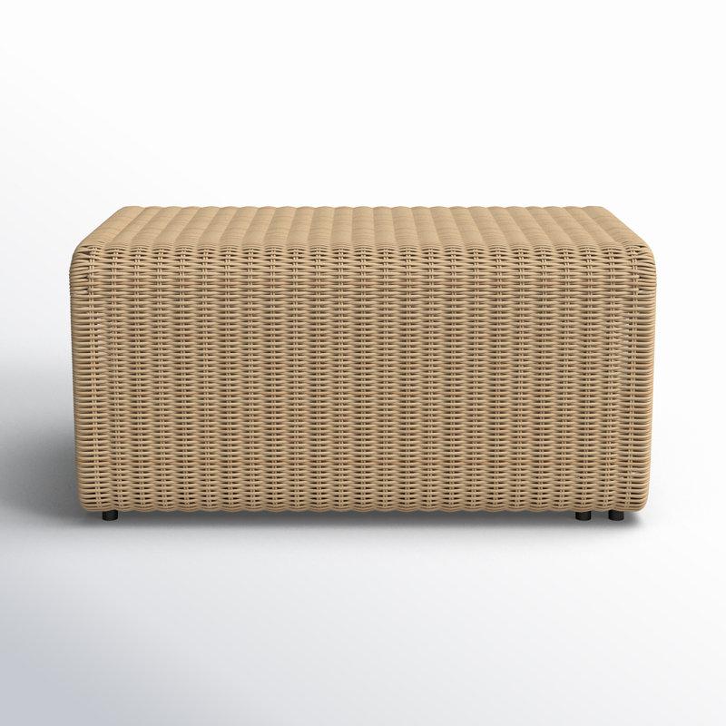 Lola Outdoor Ottoman, Natural