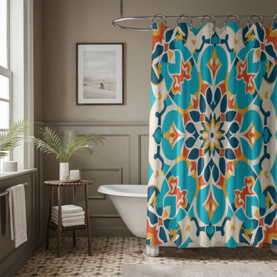 Arabian Tile Art - Rideau de douche standard 1 pièce
