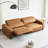 Orange 100% Polyester Modular Sofa cushion Loveseat