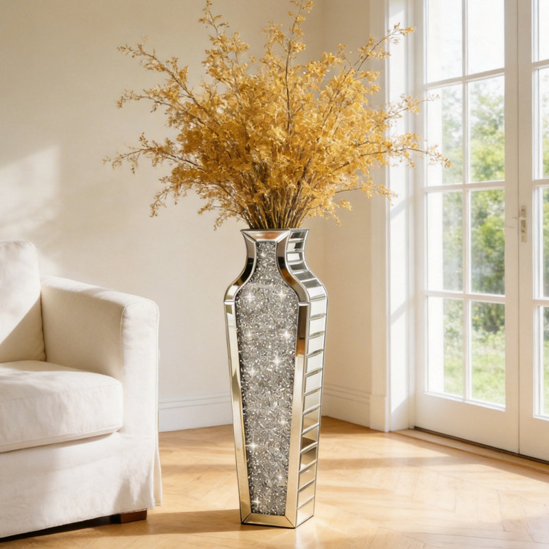 Vase de plancher en cristal