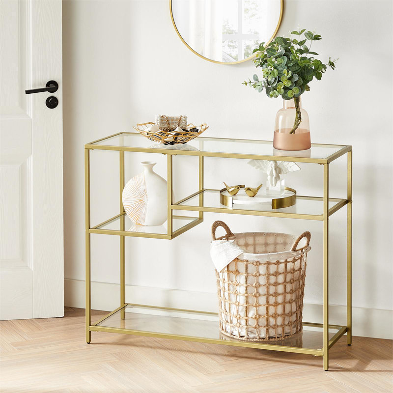 Northboro 100cm Glass Top Console Table