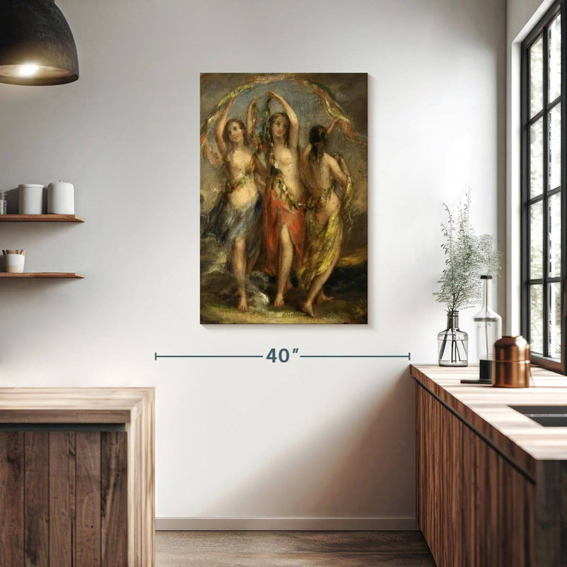 Leisha les trois grâces 1630-35, H 39 po x l 26 po