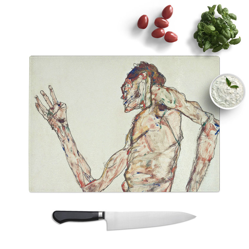 The Dancer by Egon Schiele Chopping Board, 20cm W x 28.5cm L