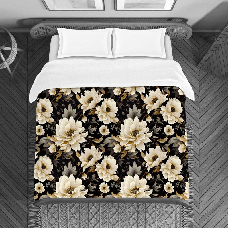 Floral Avneesh Bedding, Queen Duvet Cover