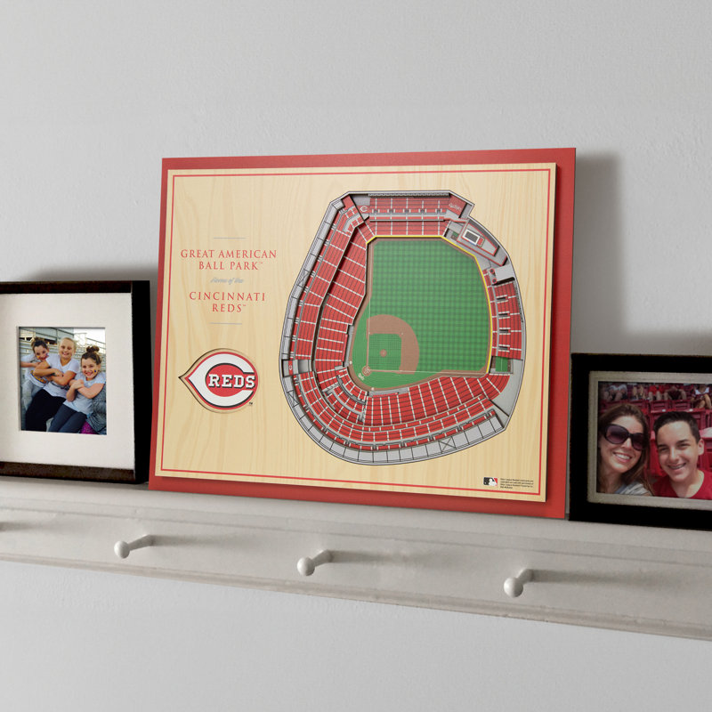 MLB 5-Layer StadiumViews 3D Wall Art, Cincinnati Reds