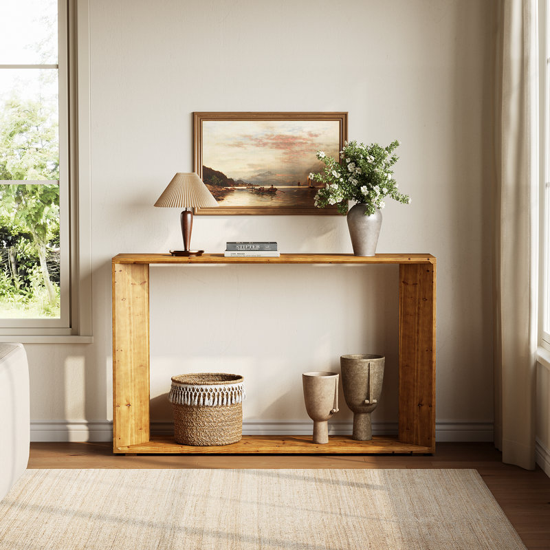 Console en bois massif
