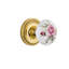 Rope Rosette with White Rose Porcelain Door Knob-331844888-327859434