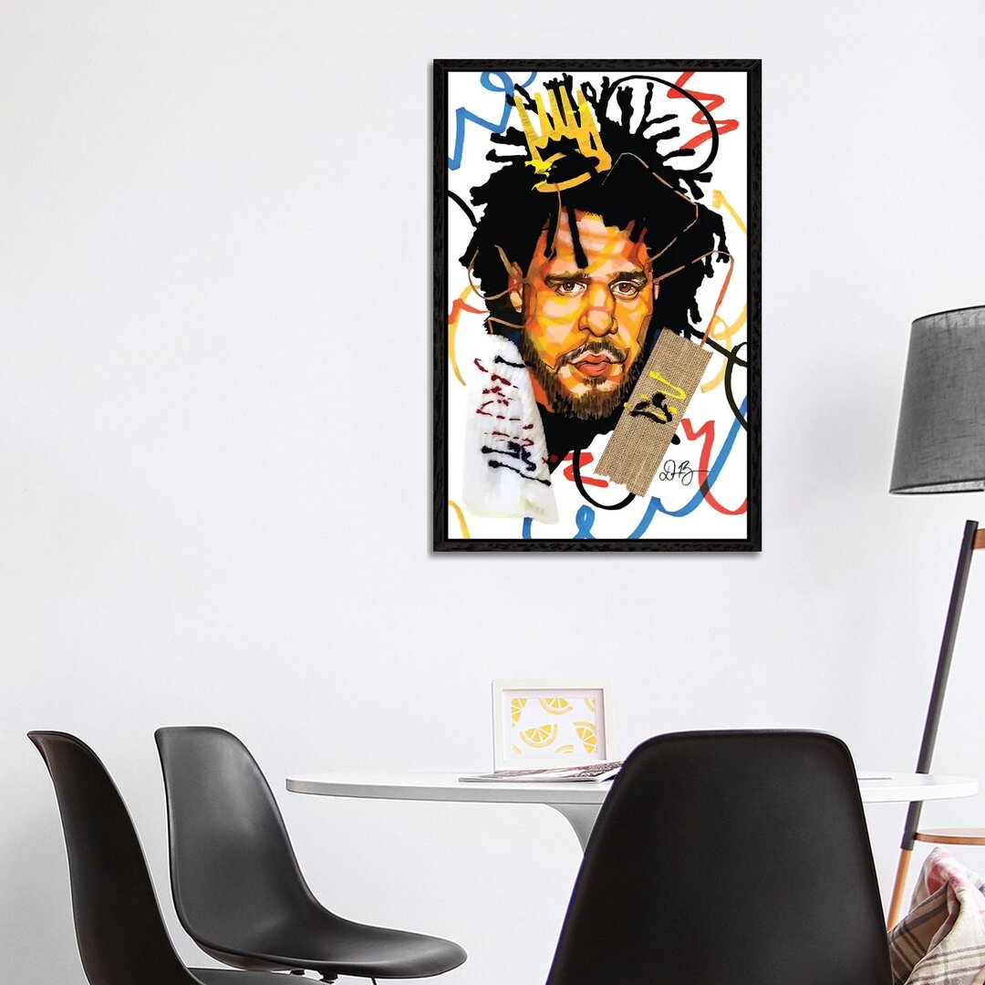 Leinwandbild - Grafikdruck „J. Cole” von Domonique Brown