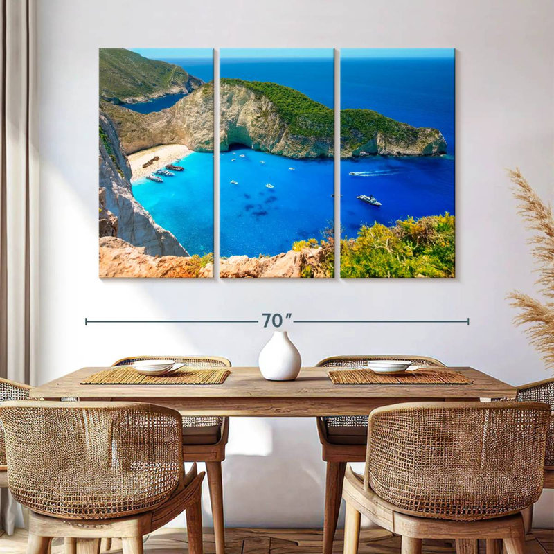 Gillard Navagio Beach Paradise, H 42 po x l 65 po