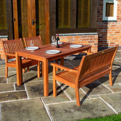 Rowlinson Willington Rectangular Dining Set - 4 Seater